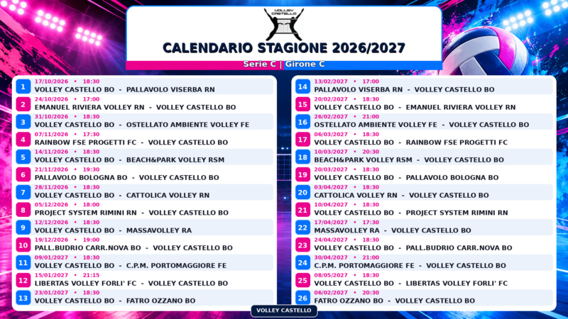 CALENDARIO 2026/2027